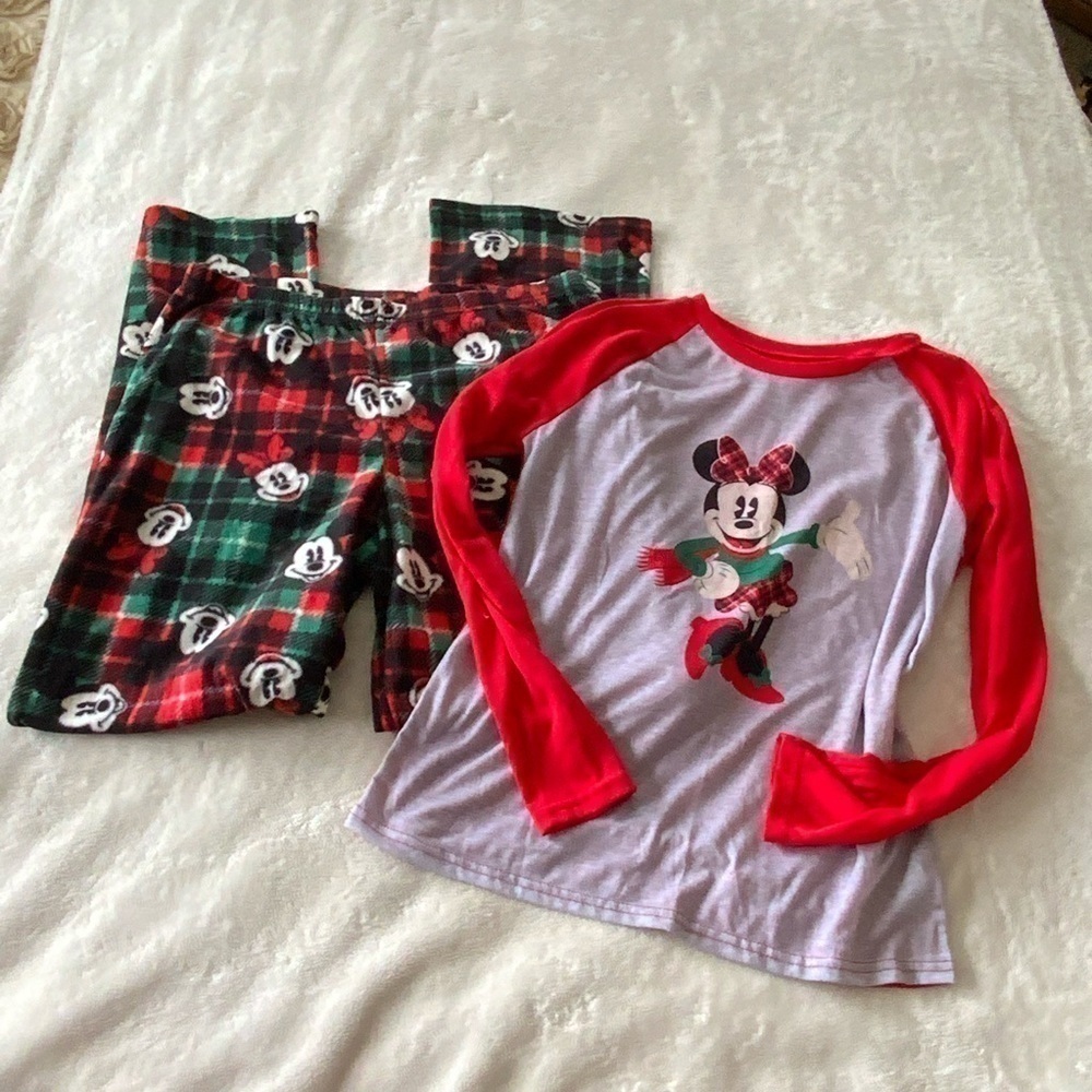 𝅺disney Christmas Minnie Mouse Pajamas set